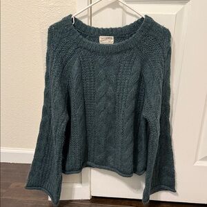 Universal Thread Teal Cable Knit Sweater